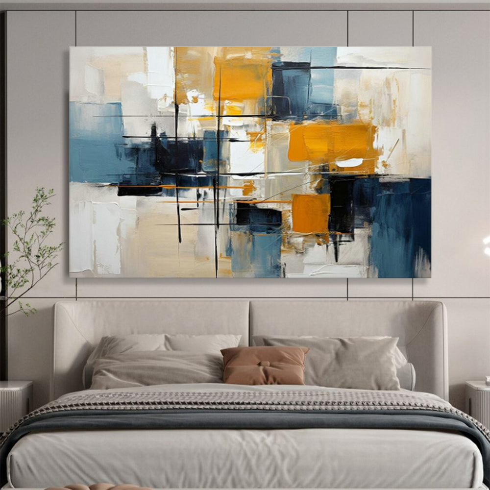 Bespoke Vertical Waste Recycling Tower Oversized Abstract Hand-Painted Mural DLZ2567