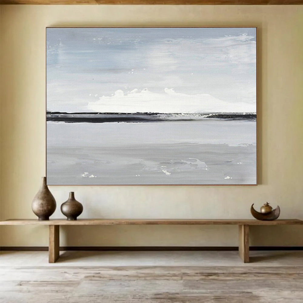 Customized Large-Scale Abstract Hand Painting for Water Treatment Facility Laboratory DLZ2821