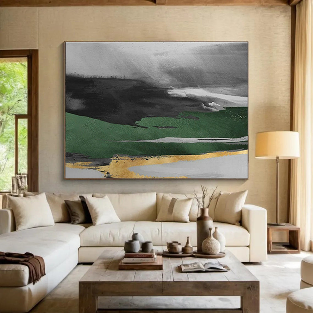 Large Custom Abstract Hand-Painted Art for Underwater Cultural Heritage Digital Reconstruction Studio DLZ2990