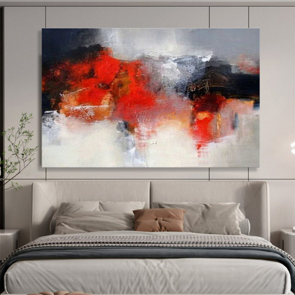 Large-Size Custom Abstract Hand Painting for Tramway Depot Staff Break Room DLZ2814