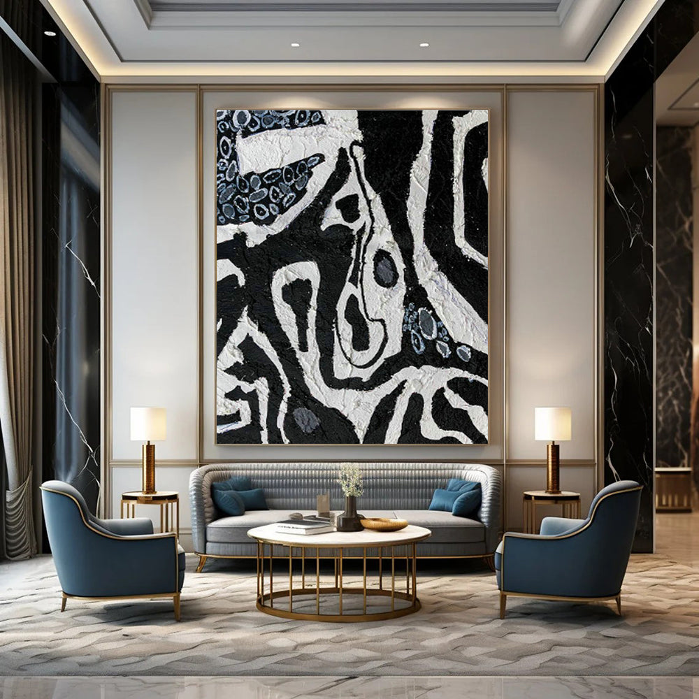 Colossal Custom Hand-Painted Abstract Art for Traditional Brazilian Capoeira Academies  DLZ0052