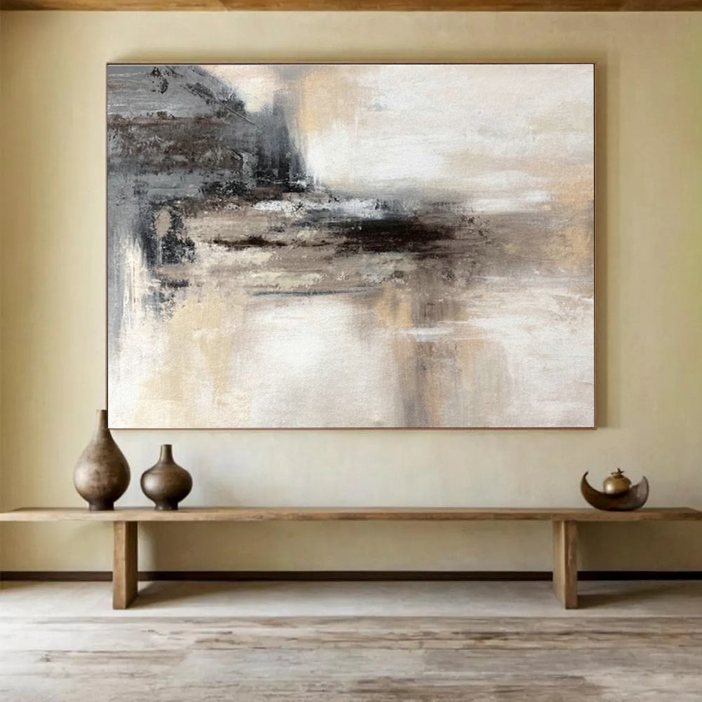 Custom-Made Space Tourism Spacecraft Maintenance Hangar Large Abstract Hand Painting DLZ2666