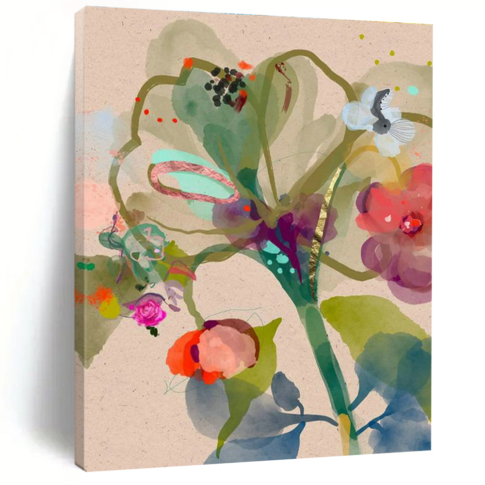 Jumbo Custom Hand-Painted Abstract Wall Art for Artisanal Cheese-Making Workshops  DLZ0083