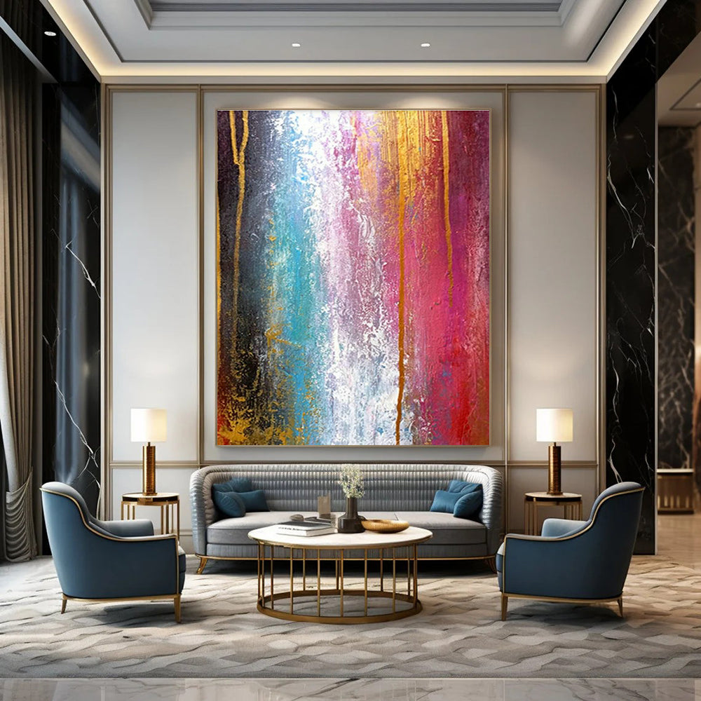 Giant Customizable Handmade Abstract Canvas for Wedding Chapels  DLZ0002