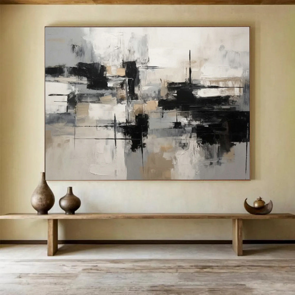 Customized Large Abstract Hand Painting for Arcade DLZ2719