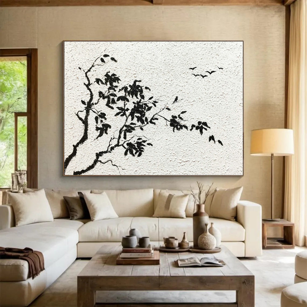Custom-Made Giant Abstract Hand Painting for Waste - to - Energy Incineration Plant Control Center DLZ2835