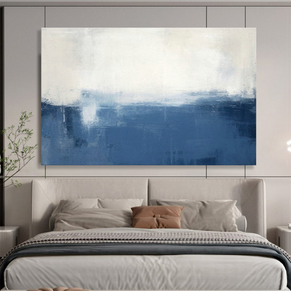 Custom-Made Quantum Cryptography Satellite Constellation Control Room Large Abstract Hand Painting DLZ2650