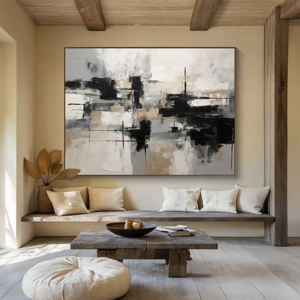 Customized Large Abstract Hand Painting for Arcade DLZ2719