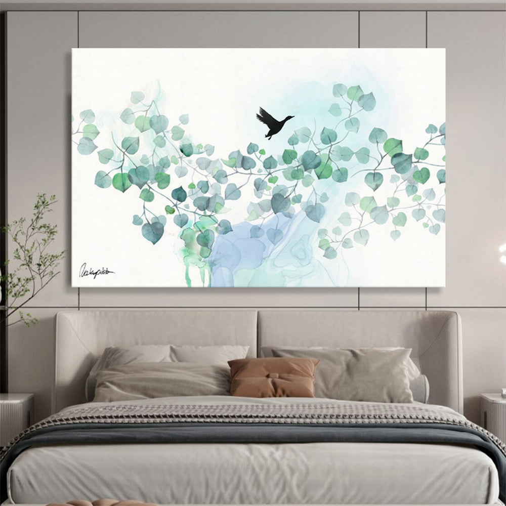 Customized Large Abstract Hand Painting for Volcanic Hot Spring Resort Relaxation Area DLZ2923