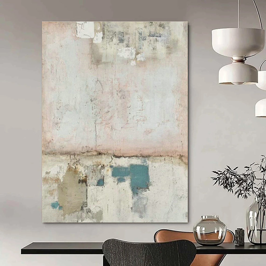 Striking Large Custom Hand-Painted Abstract Canvas - Bold Statement for Tattoo Studios  DLZ0191