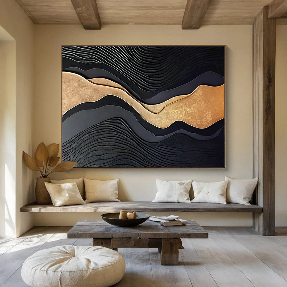 Bespoke Vertical Zoo Oversized Abstract Hand-Painted Art DLZ2533