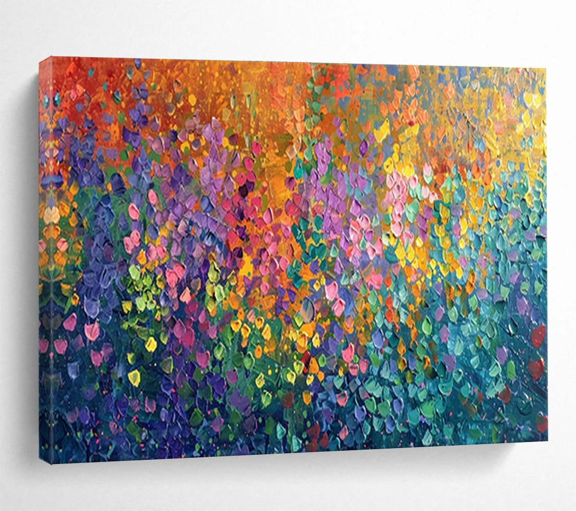 Large-Size Custom Abstract Hand Painting for Urban Rooftop Beekeeping Honey Extraction Facility DLZ3086