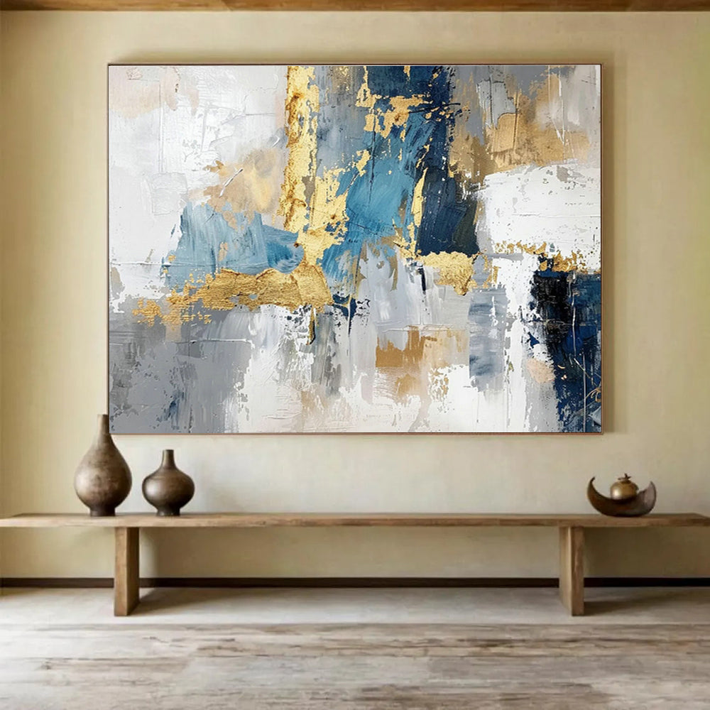 Large-Size Custom Abstract Hand Painting for Badminton Hall DLZ2728