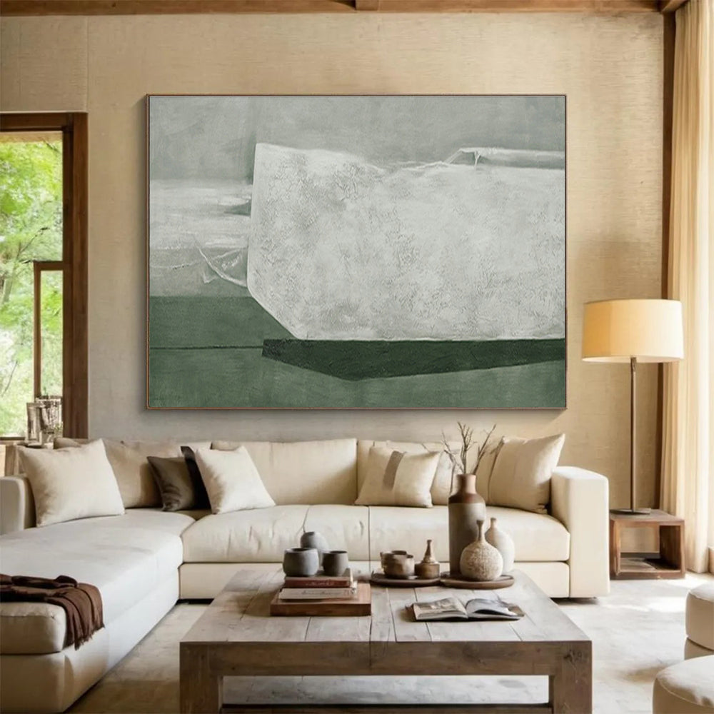 Large Custom Abstract Hand-Painted Art for Underwater Volcano Monitoring Station DLZ2995