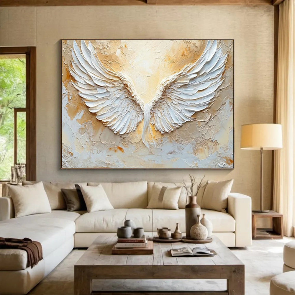 Custom Giant Abstract Hand Painting for Permaculture Farm Education Center DLZ2839