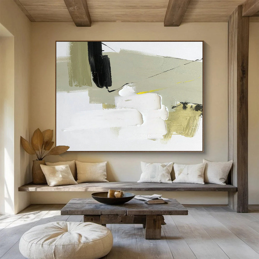 Large-Size Custom Abstract Hand Painting for Negotiation Room DLZ2698