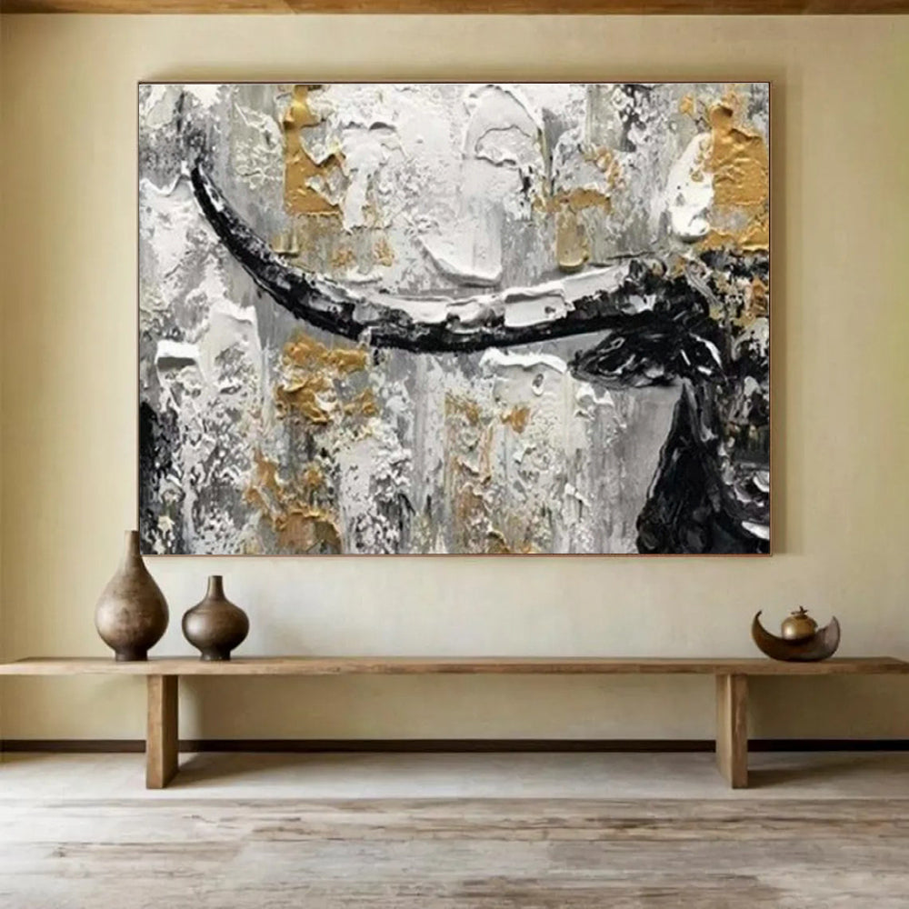 Large-Size Custom Abstract Hand Painting for Karaoke Room DLZ2720