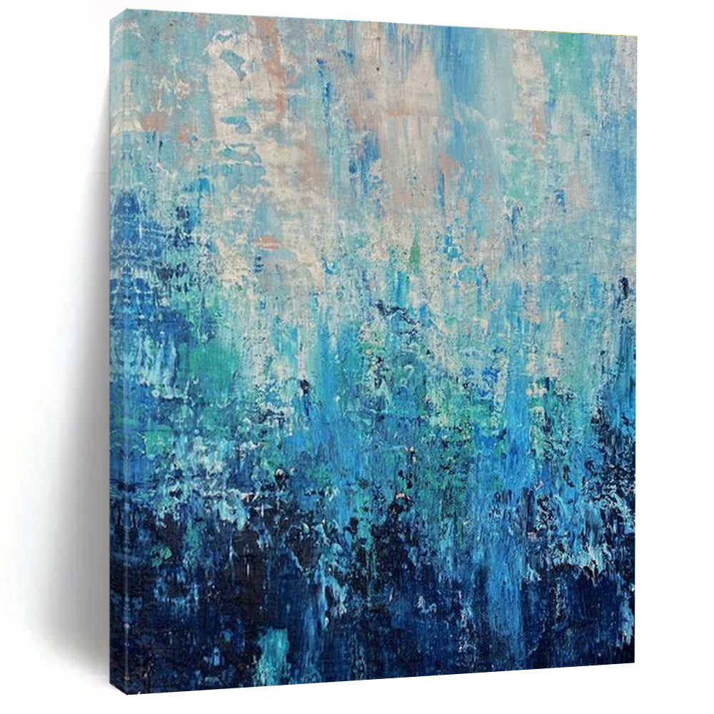 Extra Wide Custom Hand-Painted Abstract Canvas for Traditional Indian Miniature Painting Studios  DLZ0045