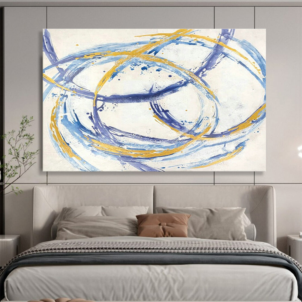 Oversized Hand-Painted Abstract Art, Mixed Media Textures for Creative Studios DLZ3231