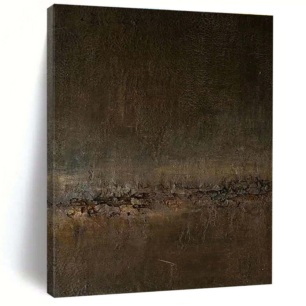 Immense Custom Hand-Painted Abstract Painting - Elegant Accent for Antique Stores  DLZ0201