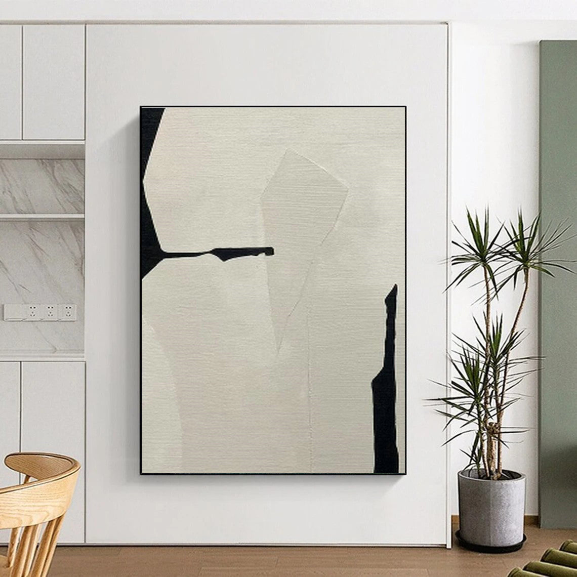 Ornate Large-Scale Custom Hand-Painted Abstract Artwork - Exotic Flair for Spice Markets  DLZ0239
