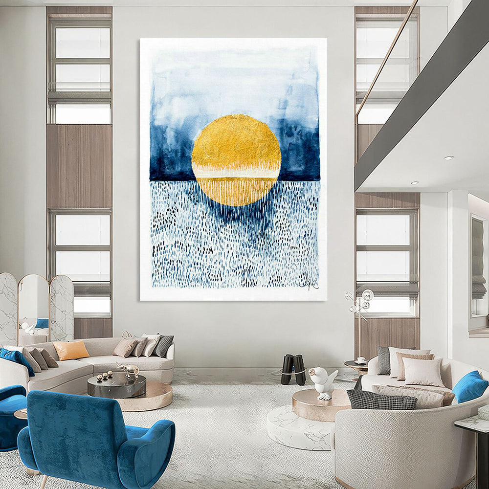 Oversized Custom Hand-Painted Abstract Artwork for Mobile Esports Arenas  DLZ0101