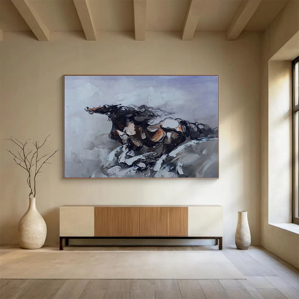 Large-Size Custom Abstract Hand Painting for Classroom DLZ2690