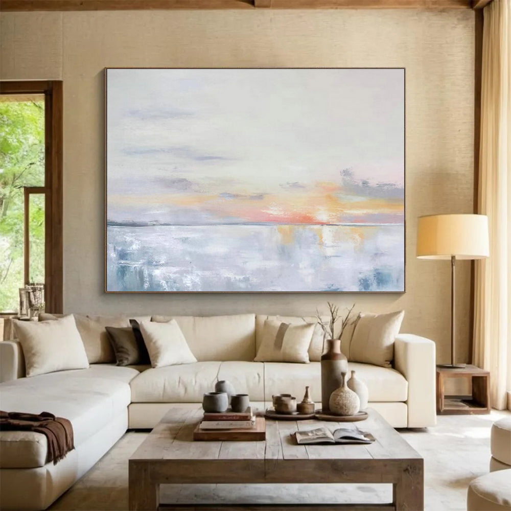 Oversized Custom Hand-Painted Abstract Art for Logistics Warehouse Loading Dock DLZ2804
