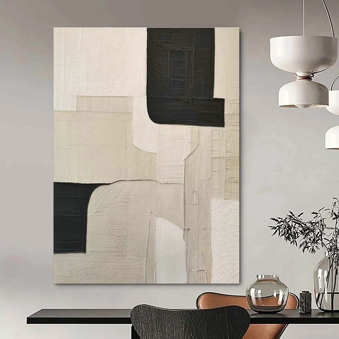 Vast Custom Hand-Painted Abstract Canvas - Artistic Edge for Street Art Galleries  DLZ0241