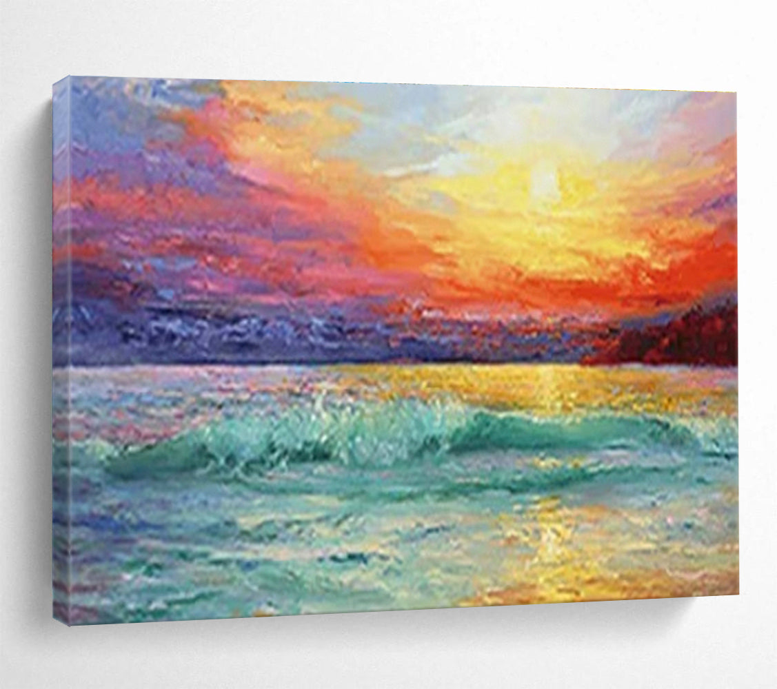 Oversized Hand-Painted Abstract Artwork, Vintage-inspired for Retro Interiors DLZ3243
