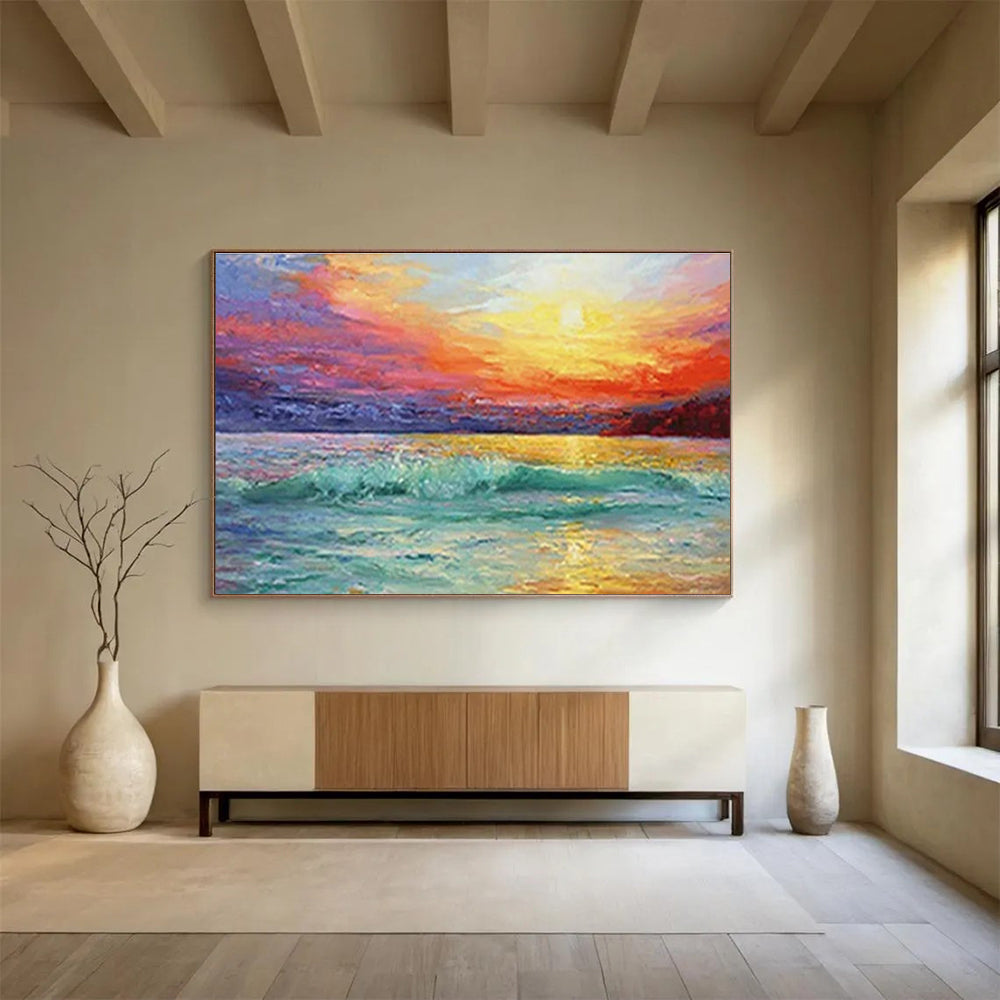 Big Custom Hand-Painted Abstract Art for Home Theaters DLZ3276