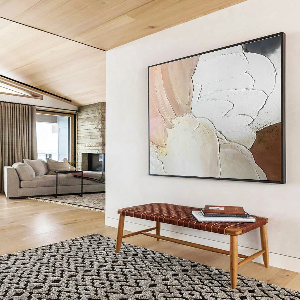 Custom-Made Autonomous Shipyard Large Abstract Hand Painting DLZ2568