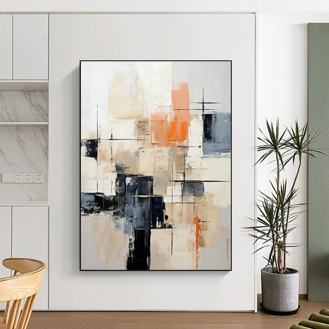 Ornate Large-Scale Custom Hand-Painted Abstract Artwork - Exotic Mystique for Insect Museums  DLZ0269