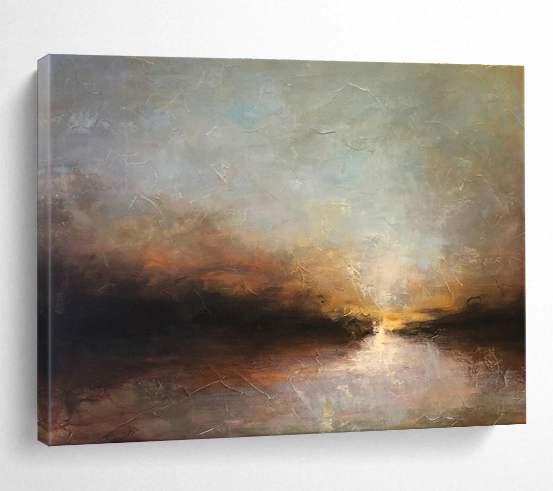 Oversized Custom Hand-Painted Abstract Art for Subterranean Cave Ecosystem Restoration and Rehabilitation Project Office DLZ3158