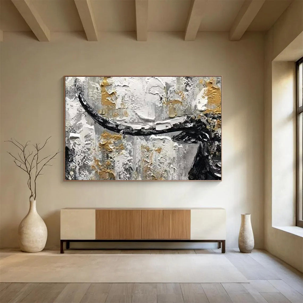 Large-Size Custom Abstract Hand Painting for Karaoke Room DLZ2720