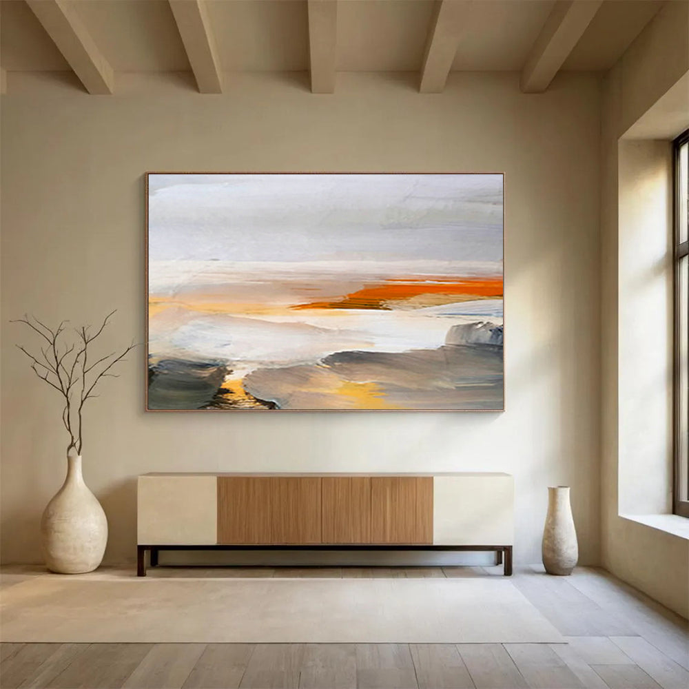 Large Custom Abstract Hand-Painted Art for Nursing Home Activity Center DLZ2766