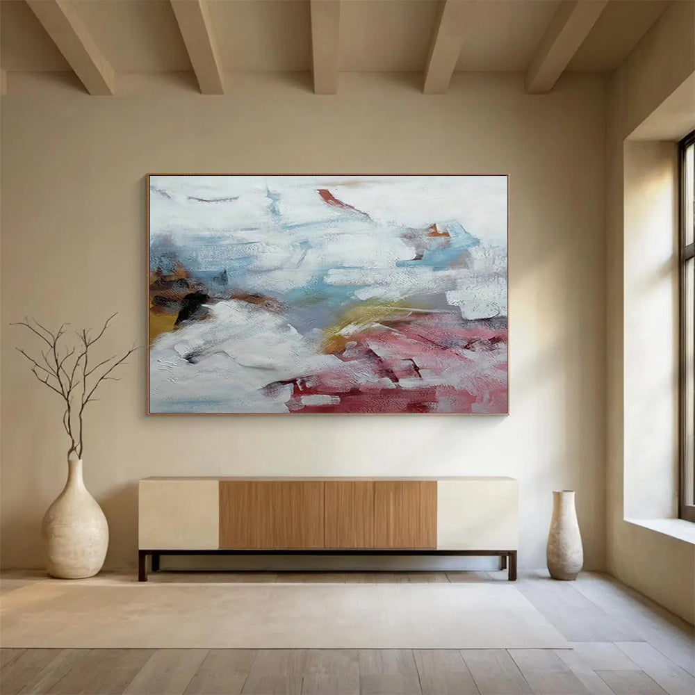 Tailored High-Altitude Research Station Giant Abstract Hand Painting DLZ2547