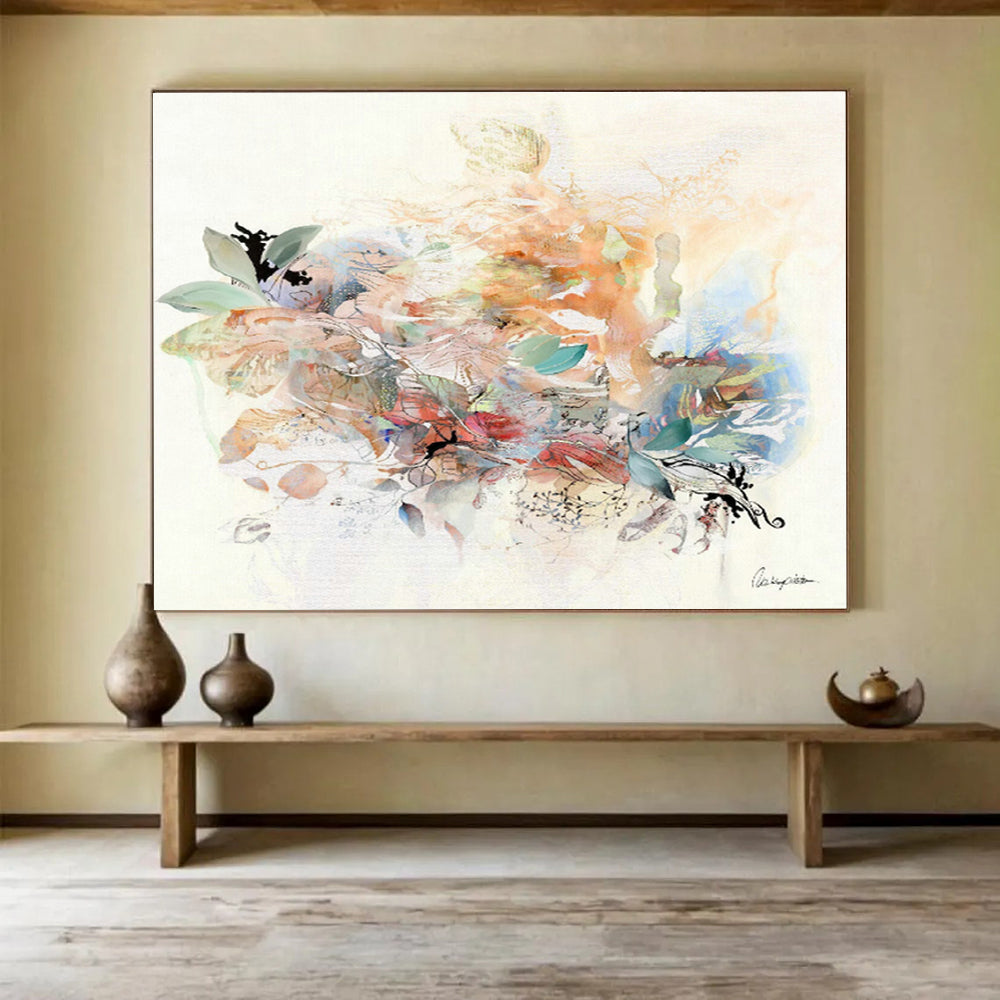 Large-Size Custom Abstract Hand Painting for Island Resort Dive Center DLZ2916