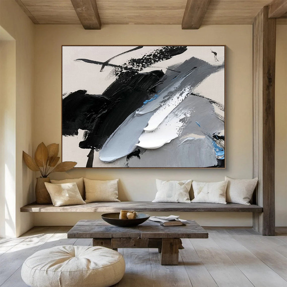 Large Custom Abstract Hand-Painted Art for Shopping Center DLZ2694