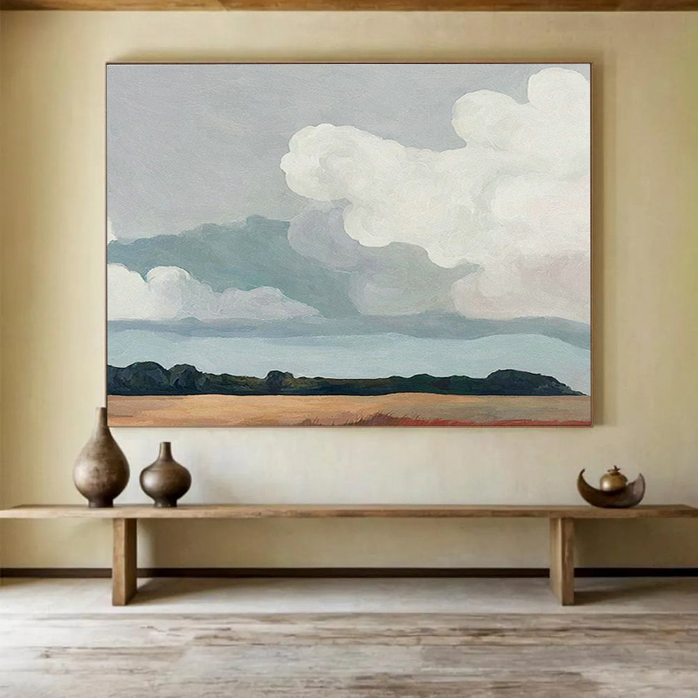 Oversized Custom Hand-Painted Abstract Art for Antarctic Marine Mammal Bioacoustics and Communication Research Station DLZ3177