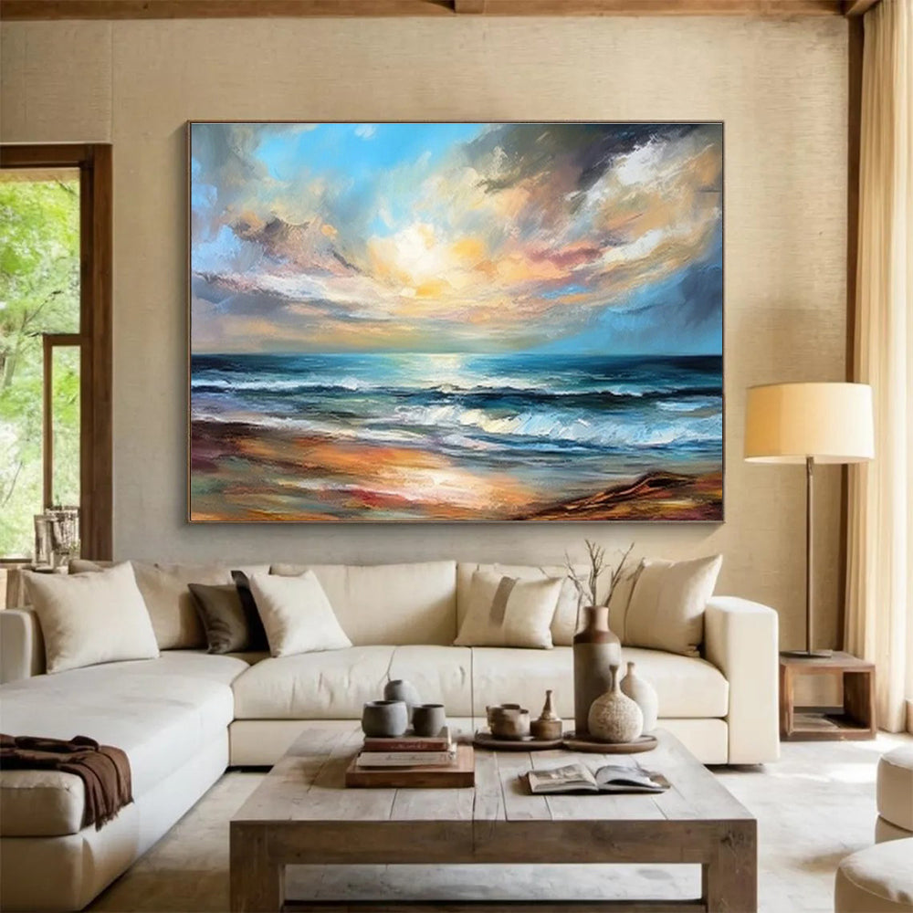 Customizable Underwater Archaeology Site Abstract Hand Painting DLZ2536