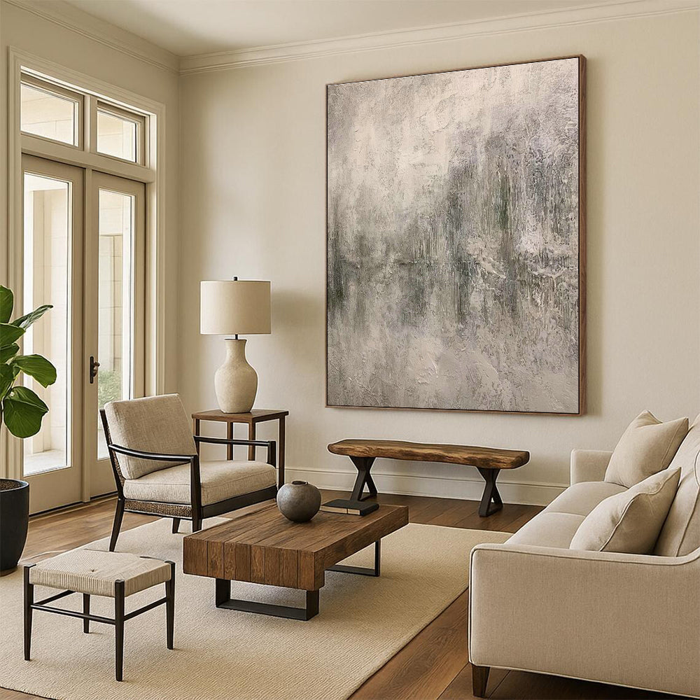 Massive Custom Hand-Painted Abstract Painting - Inviting Decor for Flower Shops  DLZ0192