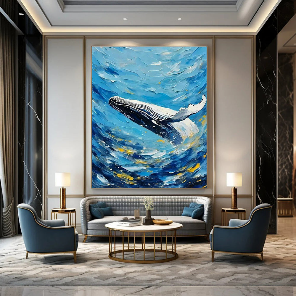 Enormous Custom Hand-Painted Abstract Painting - Artistic Flair for Millinery Fashion Shows  DLZ0292