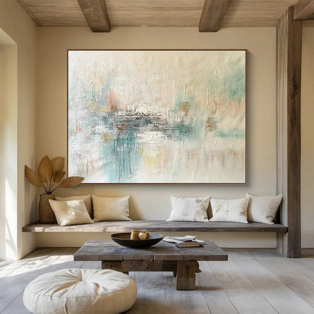 Large-Size Custom Hand-Painted Abstract Painting for Living Room DLZ2674