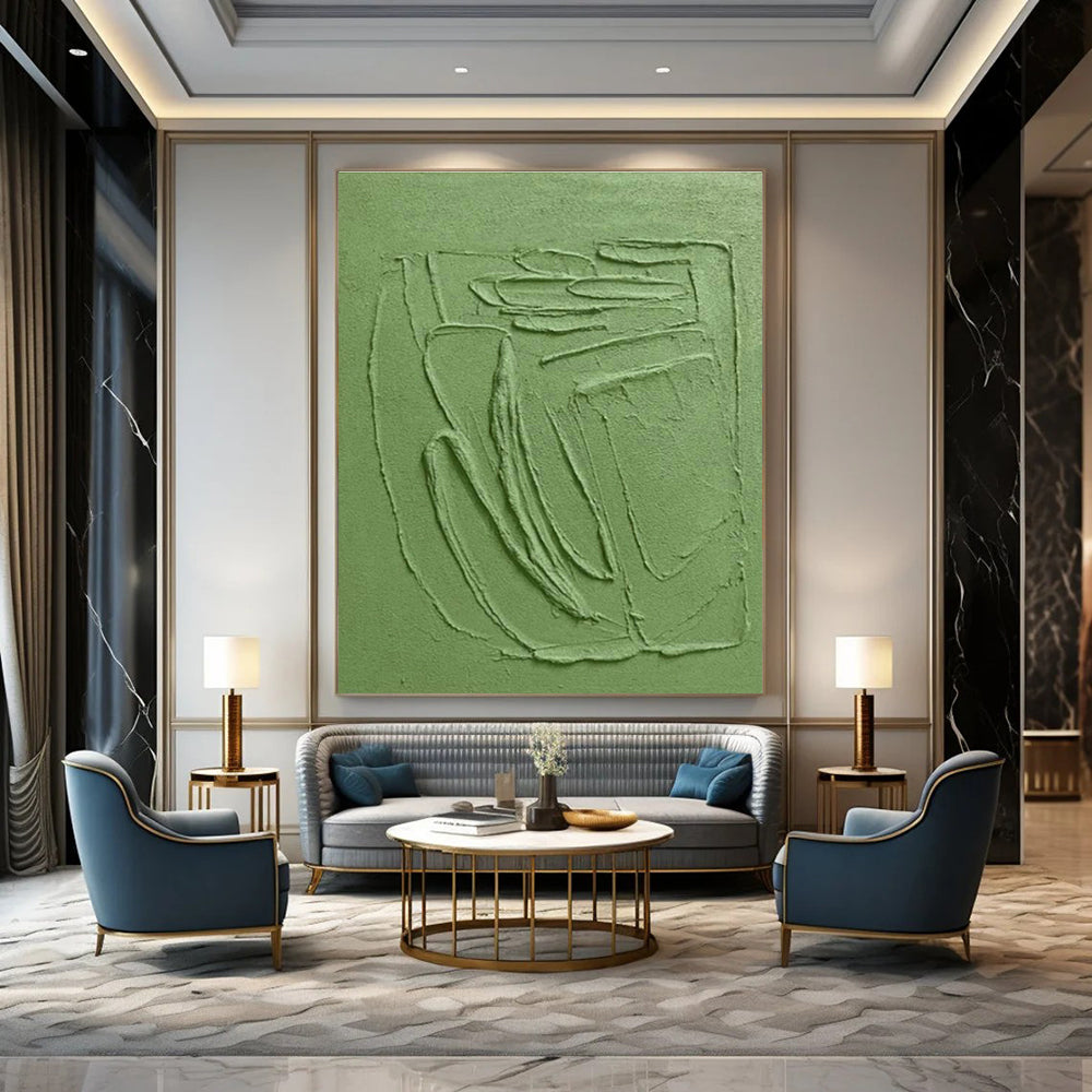 Grand Custom Hand-Painted Abstract Artwork - Artistic Luxury for High-End Jewelry Auctions  DLZ0290
