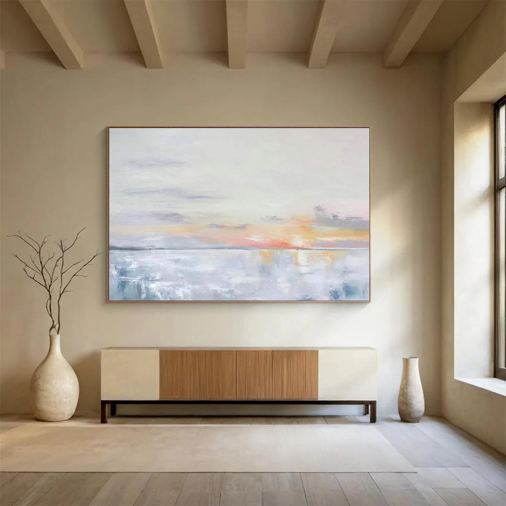 Oversized Custom Hand-Painted Abstract Art for Logistics Warehouse Loading Dock DLZ2804