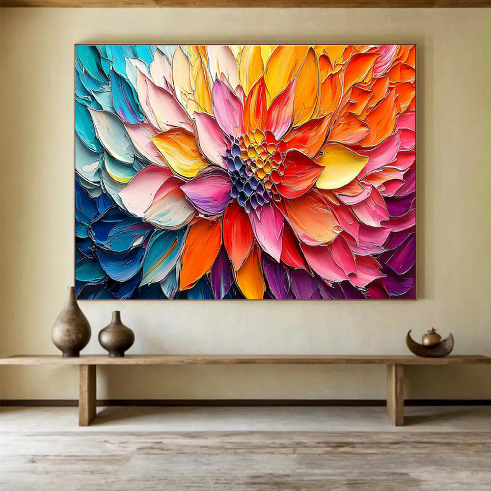 Customizable Extra Large Hand-Painted Abstract Painting for Living Room DLZ3250