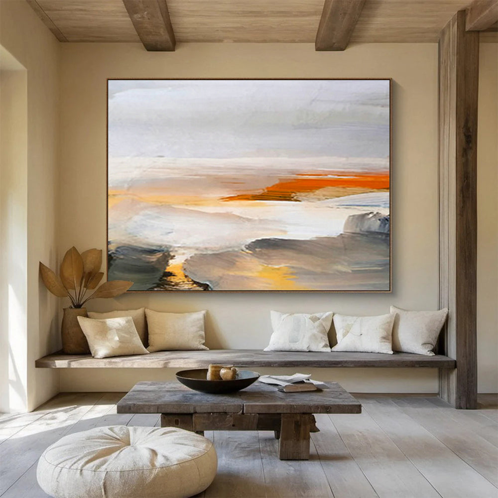 Large Custom Abstract Hand-Painted Art for Nursing Home Activity Center DLZ2766