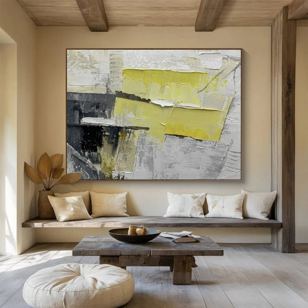 Large Custom Abstract Hand-Painted Art for Urban Vertical Bee Colony Tower DLZ2979