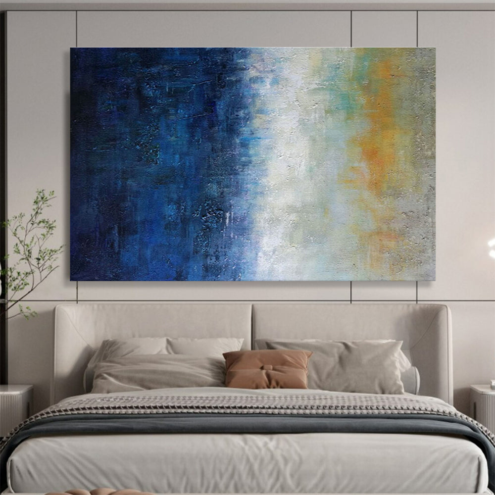 Big Handmade Abstract Wall Art, Subtle Monochromatic for Scandinavian Decor DLZ3238